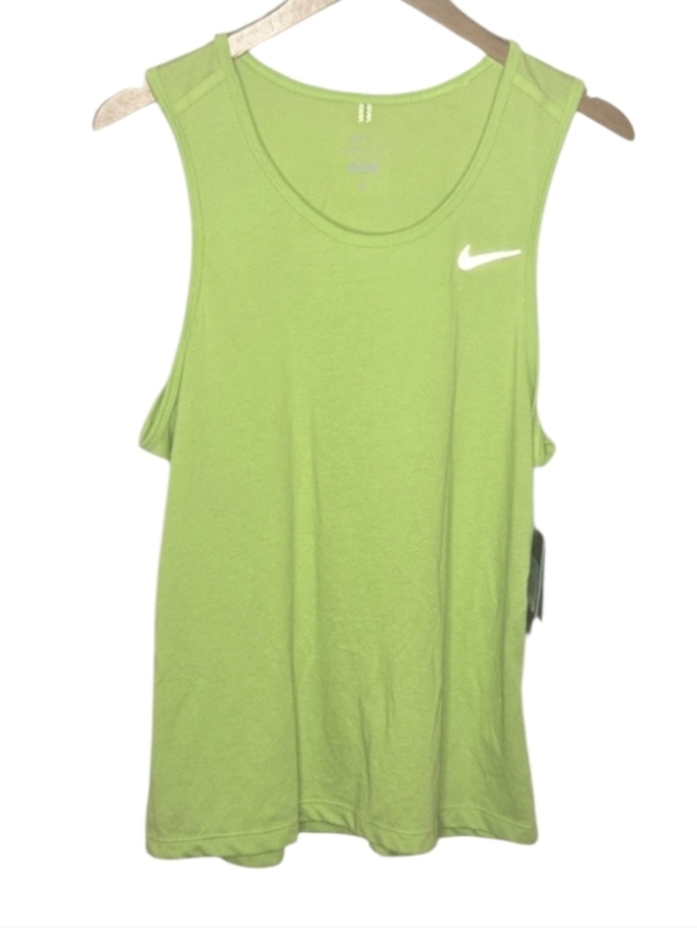 Nike Men's Lime Green Mesh Tank Top